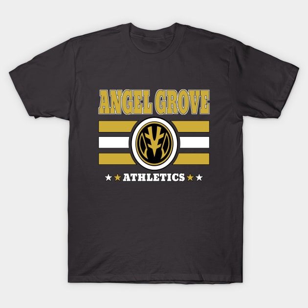 Angel Grove Athletics - White T-Shirt by Vitalitee